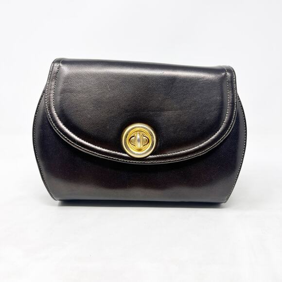 [Vintage] Frenchy of California Silver Metallic Turn Lock Retro Crossbody Bag - Picture 7 of 10